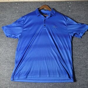 Men's Greg Norman Shark Play Dry Short Sleeve Polo Golf Shirt Size XXL‎